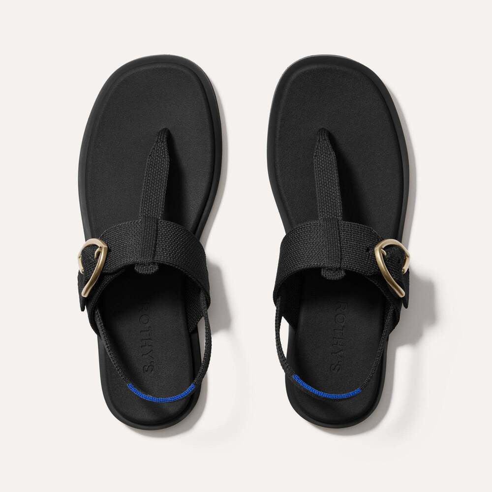 Rothy's The T–Strap Sandal - Black Size 6.5